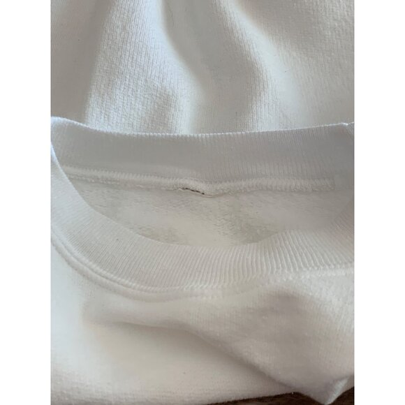 White Sweatshirt Pink Mini Heart Design Size XS Toddler Preowned - Picture 7 of 11